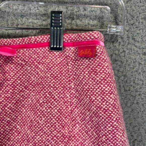 Y2k Oilily Skirt Small Coquette Twee Feminine Girlie Mohair Tweed Ruffle Hem VTG - Picture 3 of 12